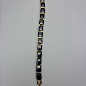 Men’s Gold and Black Chain Bracelet